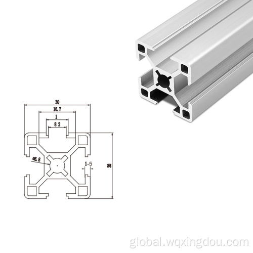 Aluminum Extrusion Sections 3030 aluminum profile guardrail 2.0 display bracket Manufactory